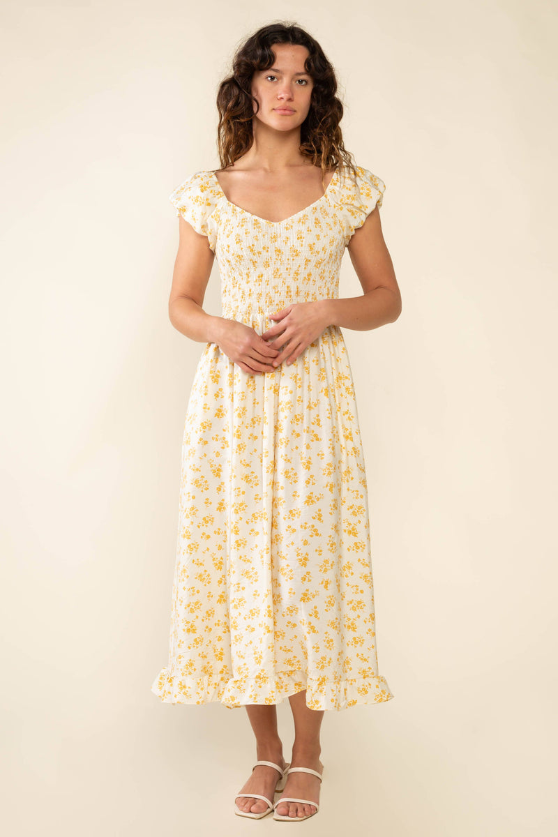 Solis Midi Dress | Ivory