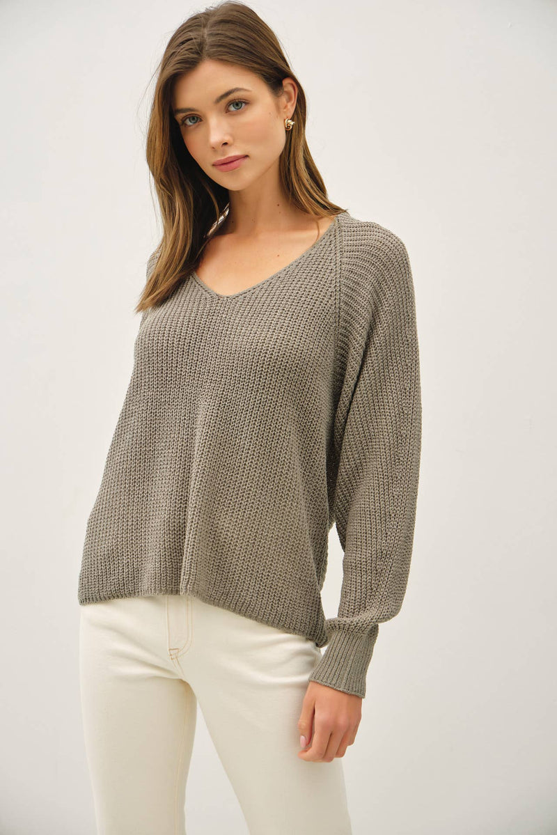 The Move Slow Sweater | Dusty Sage