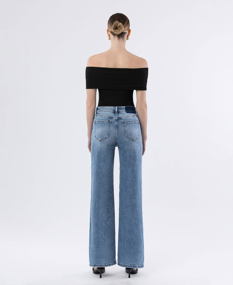 The Hanson Super High Rise Wide Leg Jeans