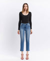 The Tori High Rise Cuffed Crop Slim Straight Jean