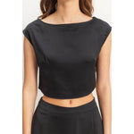 Sleeveless Top And Maxi Skirt Set | Black