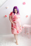 Floral Chiffon Dress | Pink