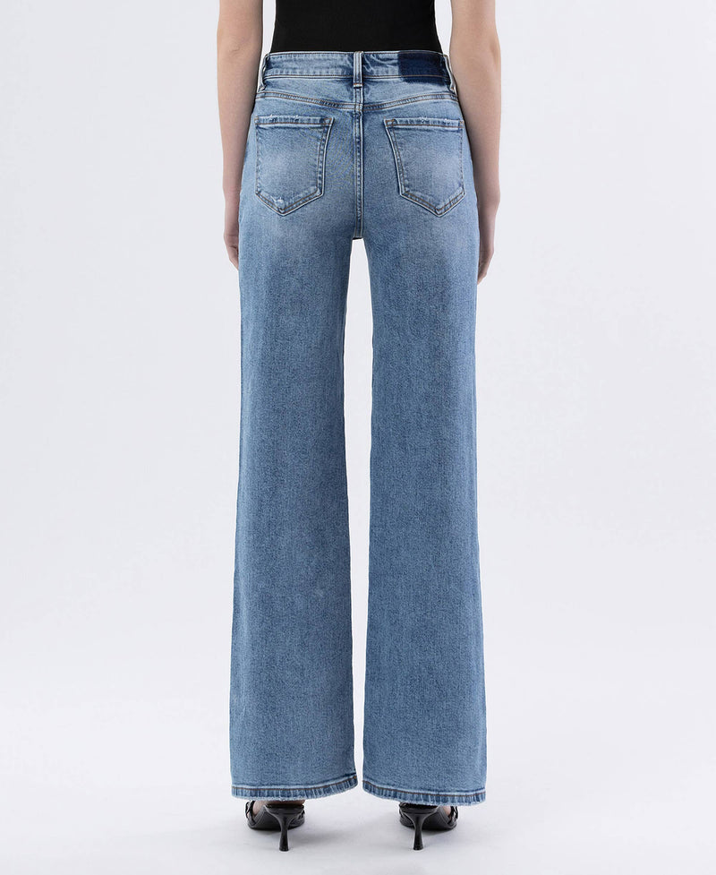 The Hanson Super High Rise Wide Leg Jeans