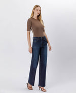 The Kari High Rise Loose Wide Leg Jeans