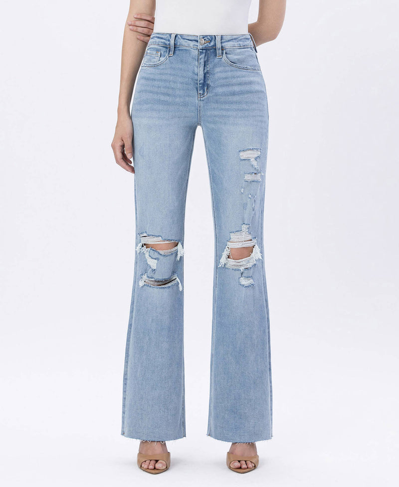The Bay Super High Rise Flare Jeans