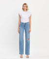 The Tara High Rise Slim Wide Leg Jeans