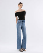 The Hanson Super High Rise Wide Leg Jeans