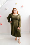 The Curvy Kelsey Dress | Olive