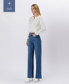 The Curvy Lauren Super High Rise Tummy Control Wide Leg Jean