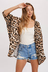 Cheetah Dolman Cardigan | Brown
