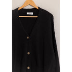 Button-Up Cardigan Sweater | Black