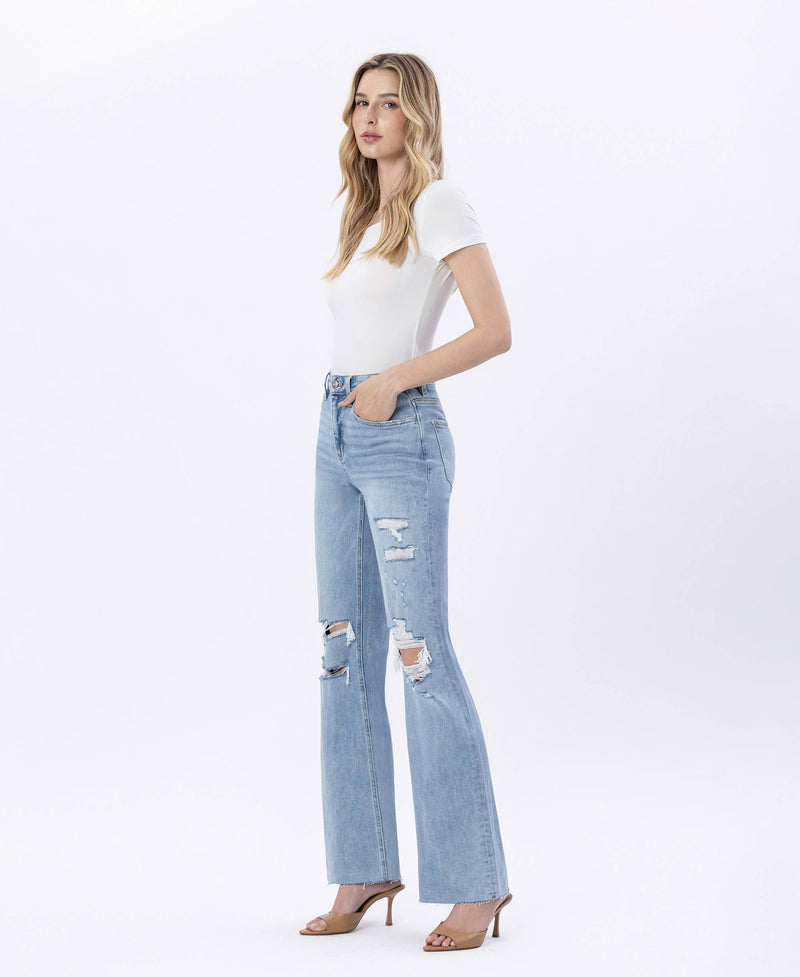 The Bay Super High Rise Flare Jeans