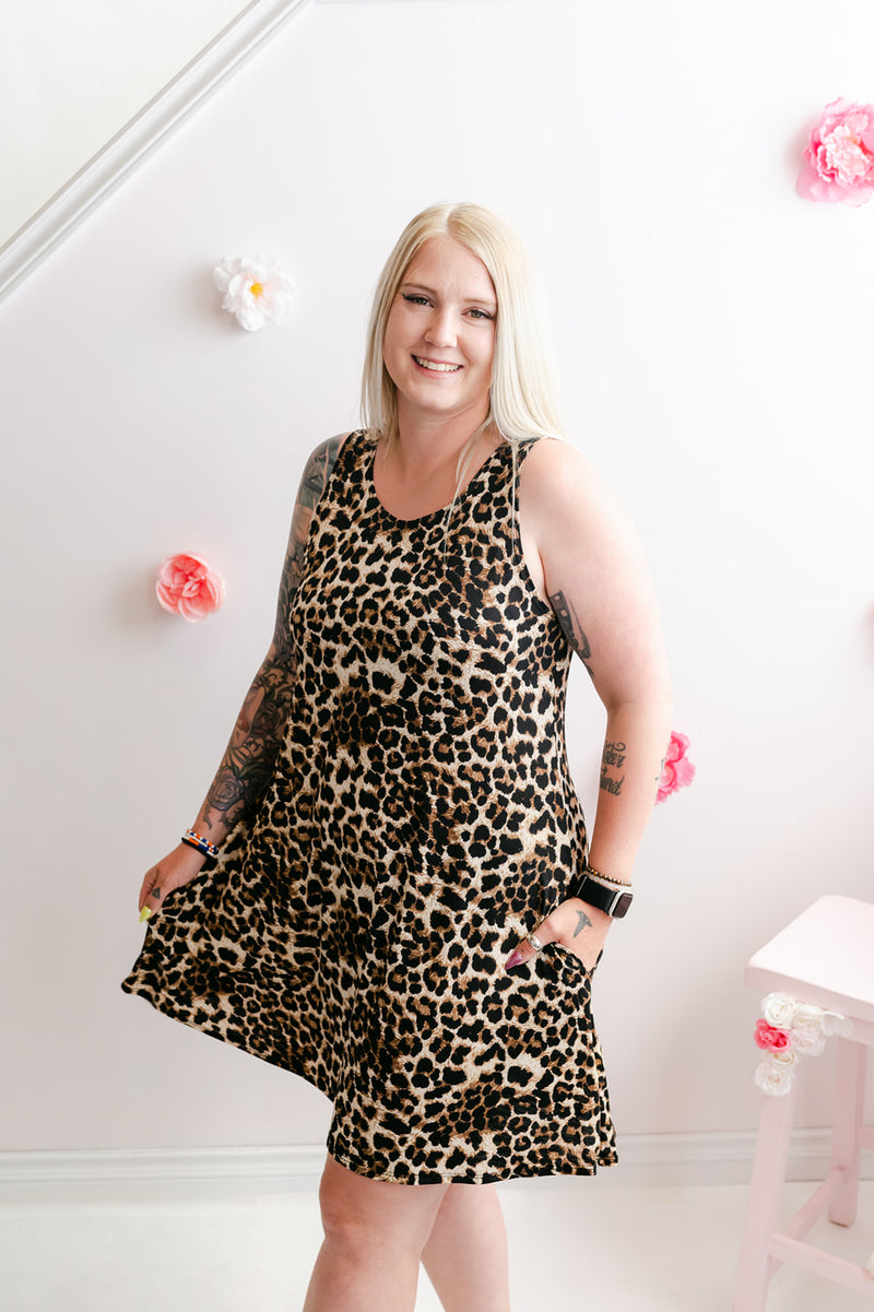 Curvy Into the Wild Dress | Brown