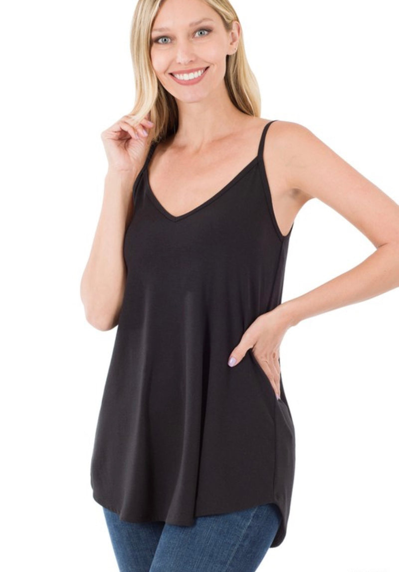 Reversible Cami  | Black