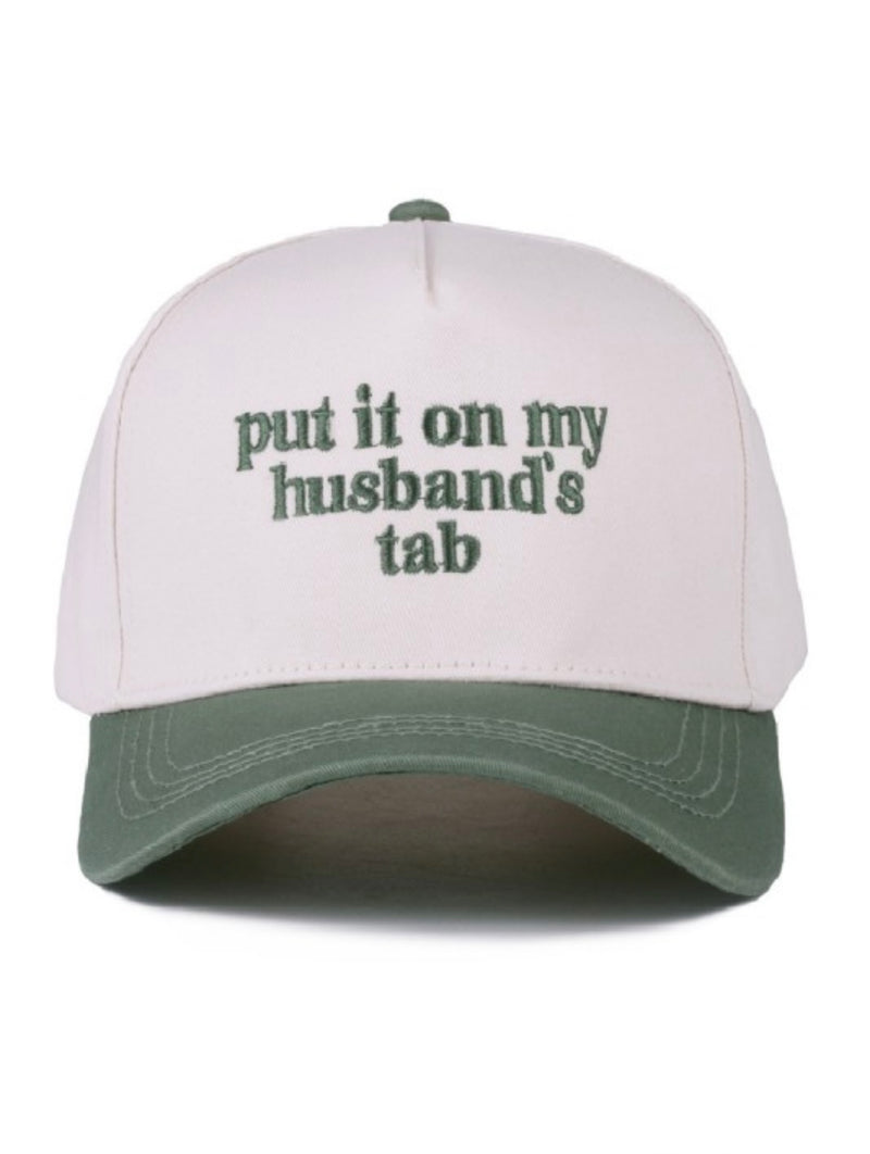 Put It On My Husbands Tab | Hat