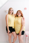 Curvy Hi-Low Hem Tank | Dusty Banana