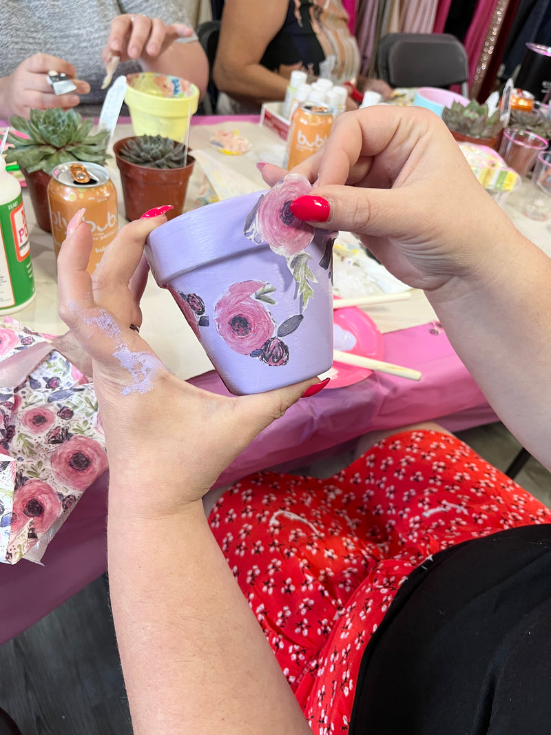 Painting Pots Craft Party April 20th at 2pm!