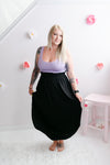Smocked Cozy Skirt | Black