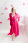 Solid Midi Dress | Hot Pink