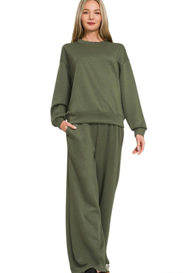 All You Need Sweatsuit | Dk Olive