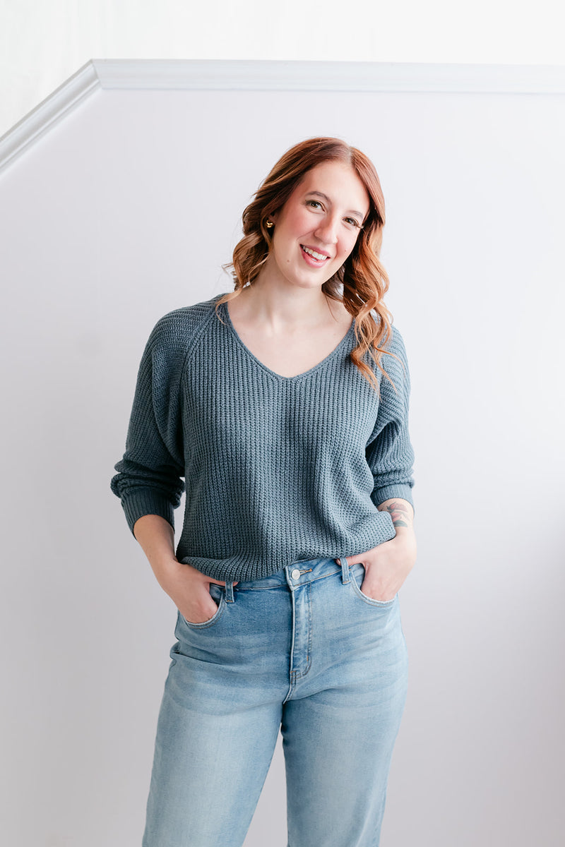 The Move Slow Sweater | Teal