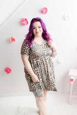 Curvy Everyday Cheetah Babydoll Dress