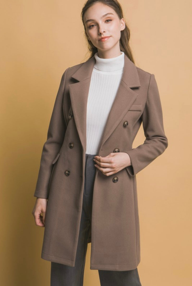 The Tiffany Button Down Coat | Cocoa