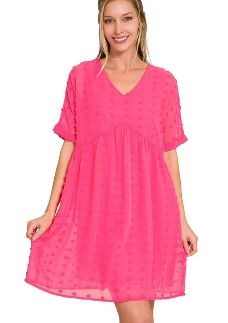 Cutie Pie Dress | Fuchsia