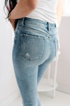 The Nikki High Rise Button Up Ankle Skinny Jeans - MNR Beauty Boutique