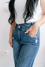 The Chelsea Criss Cross Relaxed Jeans - MNR Beauty Boutique