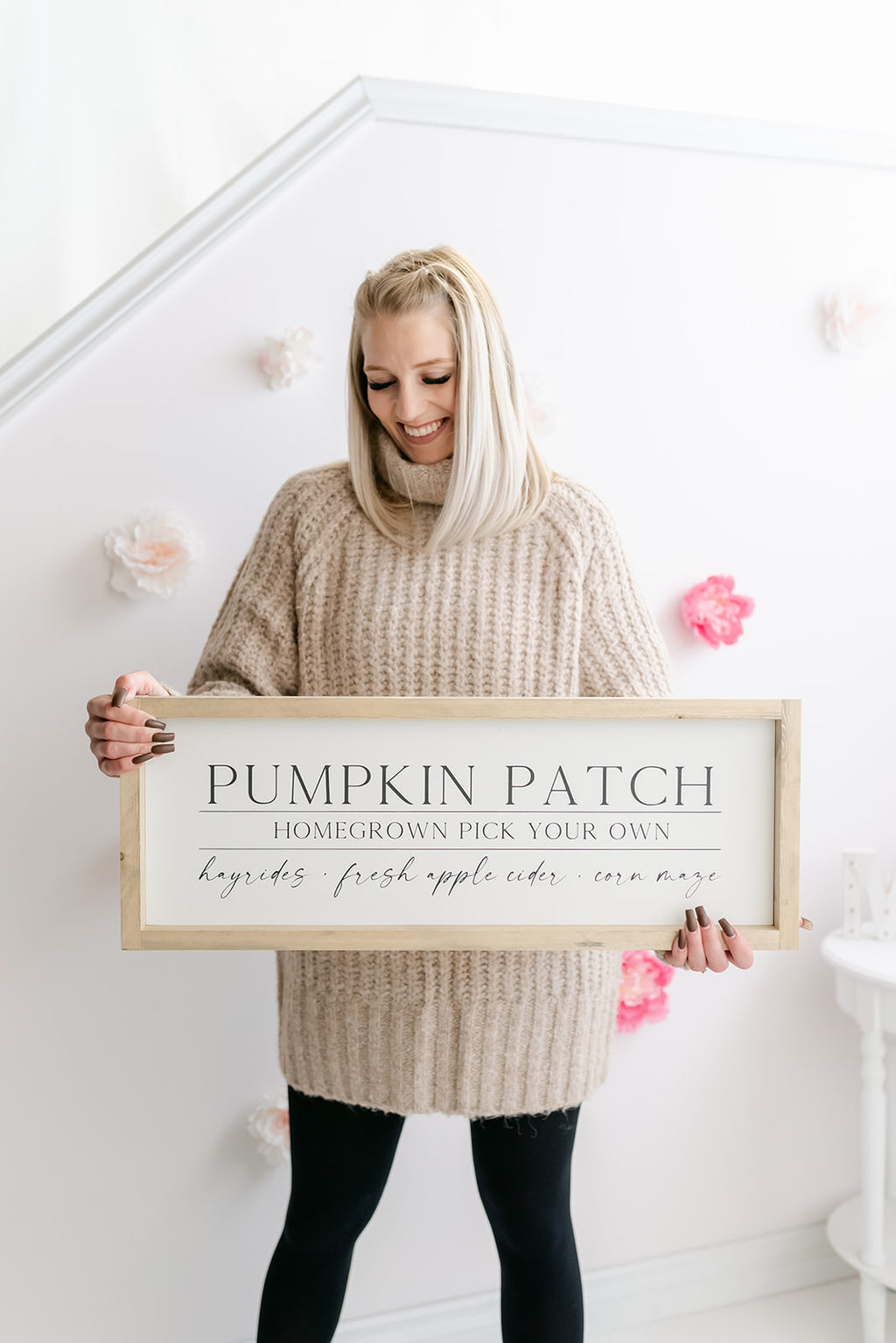 Pumpkin Patch Wooden Sign 9x25 - MNR Beauty Boutique