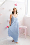 Cami V-neck Maxi Dress | Spring Blue