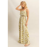 Floral Print Spaghetti Strap Jumpsuit | Matcha