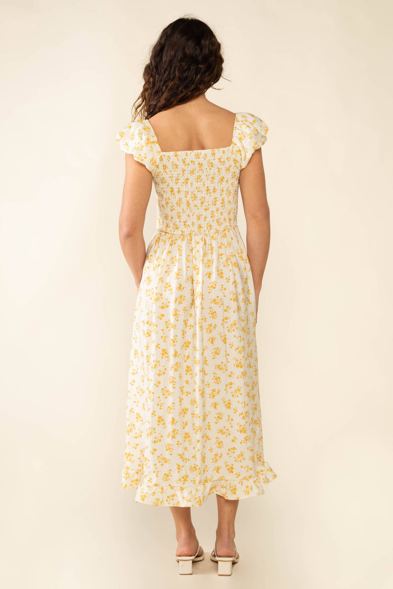 Solis Midi Dress | Ivory