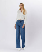 The Lauren Super High Rise Tummy Control Wide Leg Jean