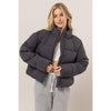 Quilted Puffer Jacket | Black