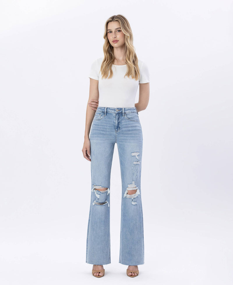 The Bay Super High Rise Flare Jeans
