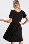 The Amanda Tee Shirt Dress | Black