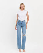 The Tara High Rise Slim Wide Leg Jeans