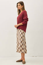 The Move Slow Sweater | Wine