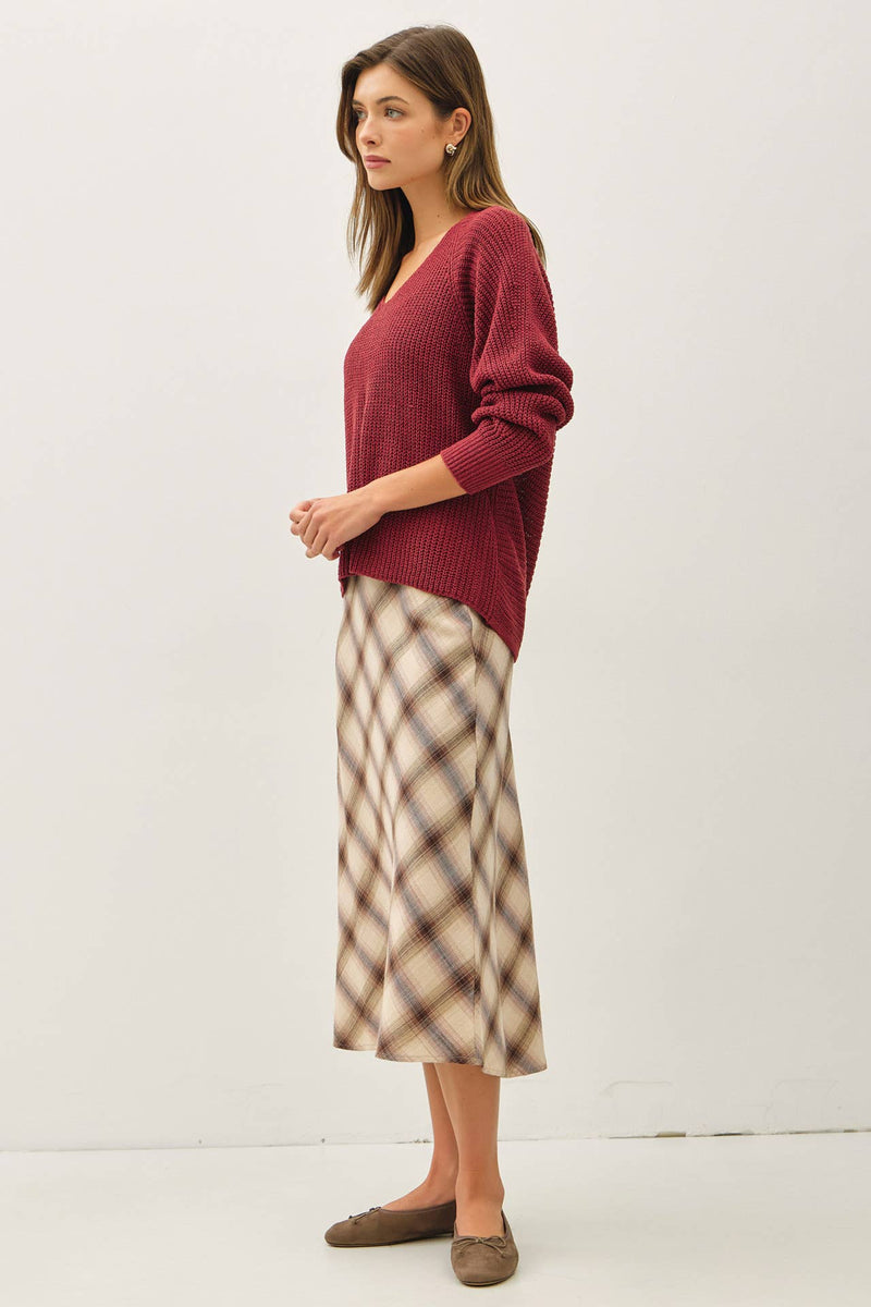The Move Slow Sweater | Wine