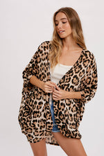 Cheetah Dolman Cardigan | Brown