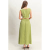Sleeveless Top And Maxi Skirt Set | Matcha