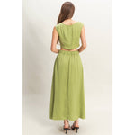 Sleeveless Top And Maxi Skirt Set | Matcha