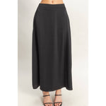 Sleeveless Top And Maxi Skirt Set | Black