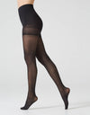 Sheer Shaping Tights Control Body Pantyhose | Black