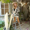 Button Up Cheetah Cardigan | Oatmeal