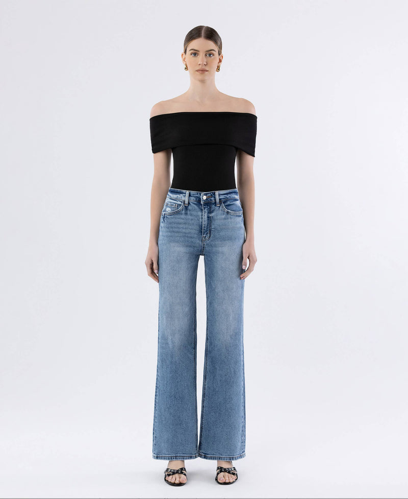 The Hanson Super High Rise Wide Leg Jeans