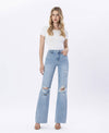 The Bay Super High Rise Flare Jeans