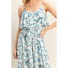 Floral Print Spaghetti Strap Jumpsuit | Blue